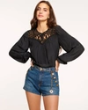 RAMY BROOK SARAH EMBELLISHED BLOUSE