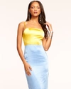 Ramy Brook Delaney Colorblock Midi Dress In Spring Combo