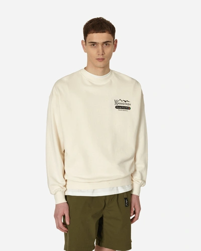 Manastash Hemp Tour Cascade Crewneck Sweatshirt Natural In White