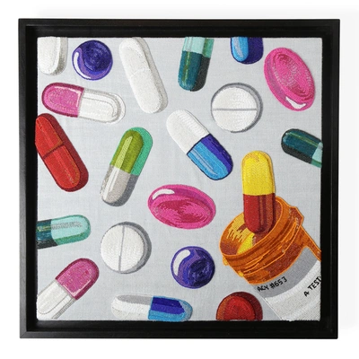 Jonathan Adler Happy Pills Beaded Wall Art In Multi