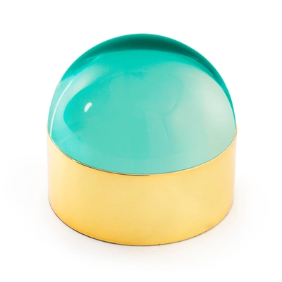 Jonathan Adler Medium Globo Box In Green