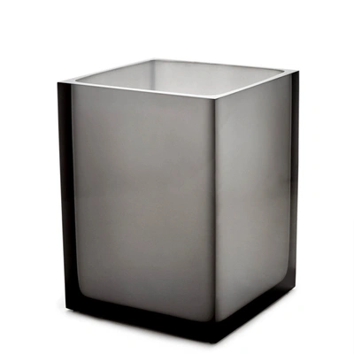 Jonathan Adler Hollywood Wastebasket In Smoke