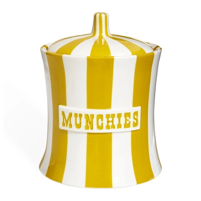 Jonathan Adler Vice Munchies Canister In Yellow