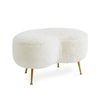 Jonathan Adler Kidney Shearling Ottoman