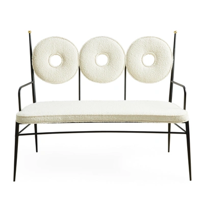 Jonathan Adler Us Rondo Bench In Oatmeal