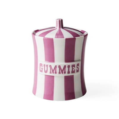 Jonathan Adler Vice Gummies Porcelain Canister In Purple