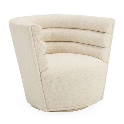 Jonathan Adler Maxime Club Swivel Chair, Olympus Oatmeal