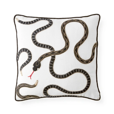 Jonathan Adler Eden Snake Pillow, 18"sq.