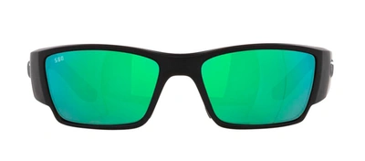 Costa Del Mar Corbina 06s9109 910902 61 Rectangle Polarized Sunglasses In Green
