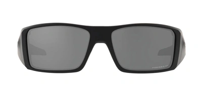 Oakley Heliostat Oo9231-02 Wrap Polarized Sunglasses In Grey