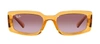 Ray Ban Kiliane Bio-based Sunglasses Transparent Yellow Frame Violet Lenses 54-21 In Violet