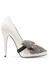 GUCCI Bow-embellished patent-leather pumps