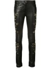 PHILIPP PLEIN AQUAMARINE SKINNY TROUSERS,WLT0004PLE005N12070326