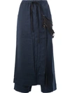 SONG FOR THE MUTE strappy apron cropped trousers,WPT01612056761