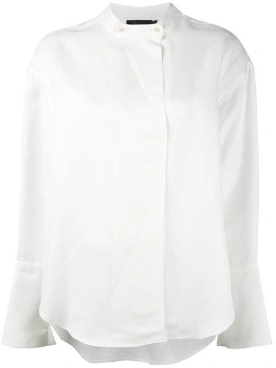 Calvin Klein Collection 直领长袖衬衫
