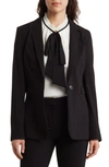 Dkny Single Button Blazer In Black