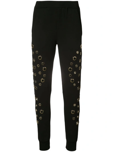 Philipp Plein Stelle挖剪细节休闲裤 In Black