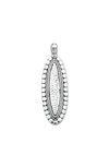 Samuel B. Silver Hammered Pendant In Silver