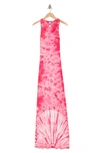 GO COUTURE TIE-DYE MAXI DRESS