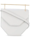 M2MALLETIER geometric shoulder bag,CALFLEATHER100%