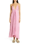 A.l.c Angelina Pleated Midi Dress In Pink
