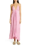 A.l.c Angelina Pleated Midi Dress In Chateau Rose
