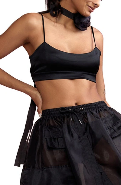 Cynthia Rowley Klassisches Cropped-top In Black