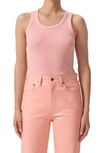 Agolde Poppy Tank Scoop Neck Tank In Pink