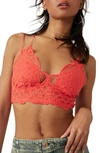 Free People Intimately Fp Adella Longline Bralette In Watermelon