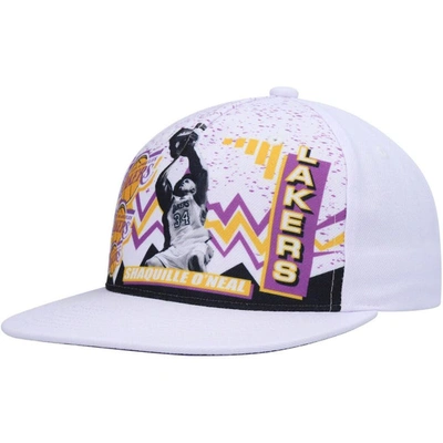 MITCHELL & NESS MITCHELL & NESS SHAQUILLE O'NEAL WHITE LOS ANGELES LAKERS HARDWOOD CLASSICS 90'S PLAYA DEADSTOCK SNA