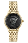 Versace Medusa Alchemy Bracelet Strap In Ip Yellow Gold