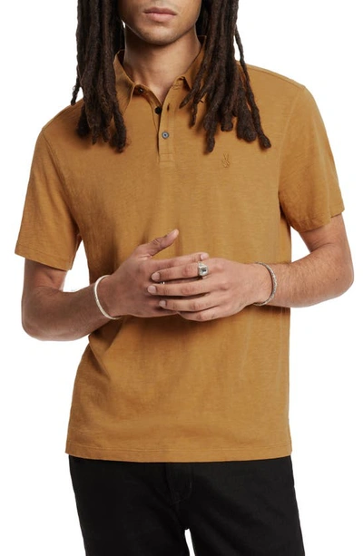 John Varvatos Victor Slub Polo In Copper