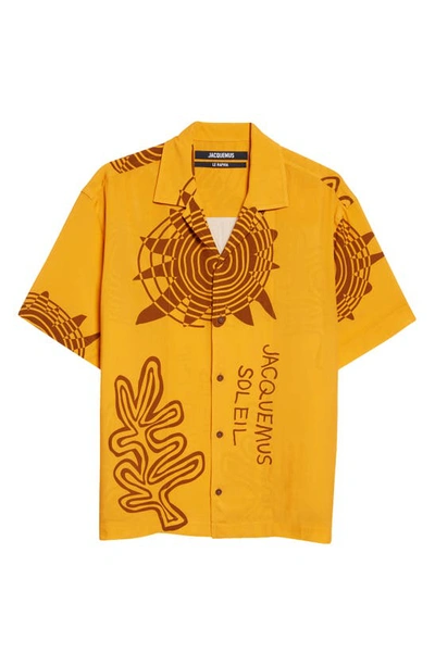 Jacquemus La Chemise Jean In Orange
