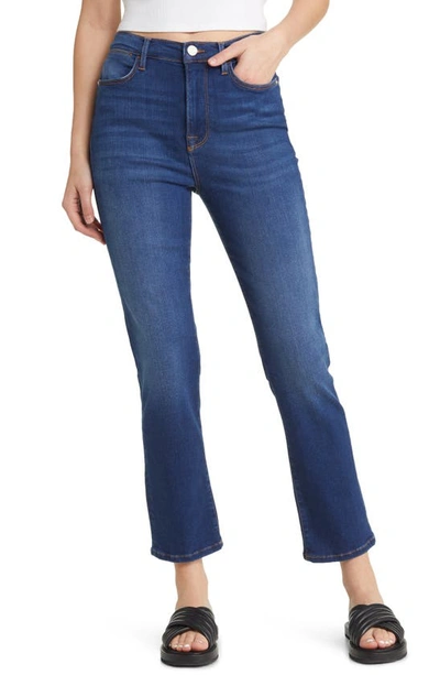 Frame Le High Ankle Straight Leg Jeans In Blue