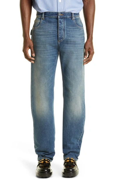 Bottega Veneta Straight Leg Jeans In 4715 Mid Blue