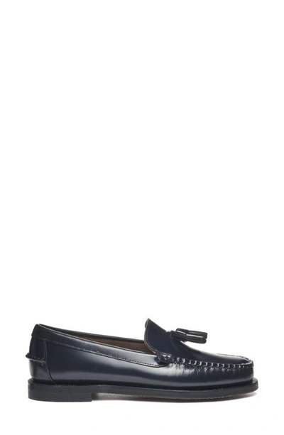 Sebago Classic Will Tassel Loafer In Blue Navy