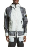 STONE ISLAND MUSSOLA GOMMATA HOODED JACKET