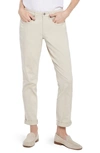 Nydj Margot Cuffed High Rise Girlfriend Jeans In Feather In Feather