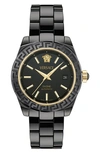 Versace Dv One Automatic Watch In Black Ceramic