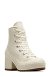 Converse Chuck 70 De Luxe Block Heel Sneaker In Egret