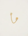Piercing Molten Chain Stud In Gold