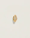 Piercing Molten Pavé Huggie In Gold