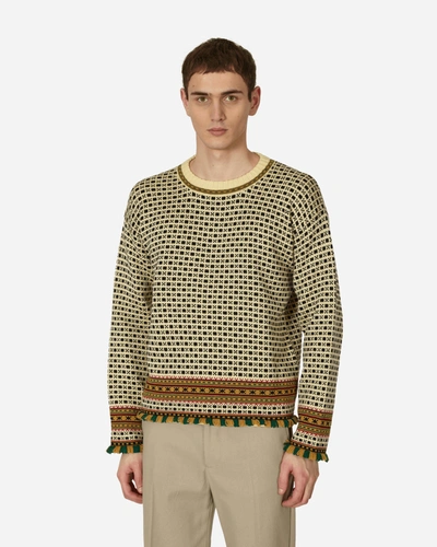 Bode Talsi Fair Isle-jacquard Merino Sweater In Neutrals