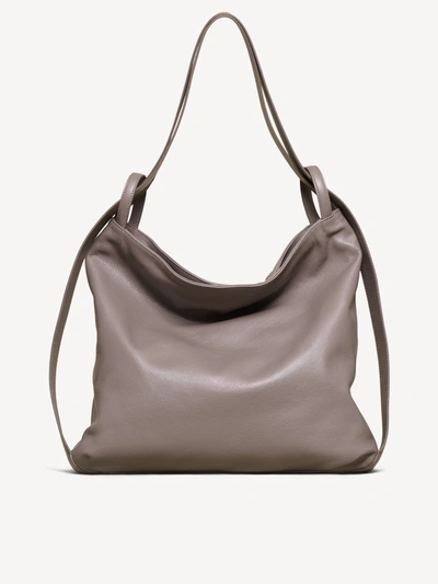 M. Gemi The Laura Convertible Backpack In Warm Gray