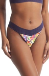 Hanky Panky Printed Dreamease Original Rise Thong In Multicolor