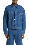 Bianca Saunders Blue Lexxus 23 Denim Jacket In Mid Blue