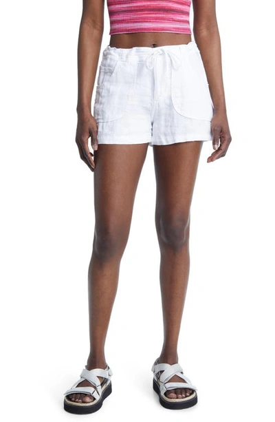 Bdg Urban Outfitters Linen Drawstring Shorts In White