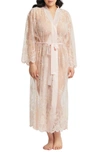 Rya Collection Darling Sheer Lace Robe In Neutral