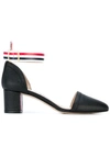 THOM BROWNE MID HEEL PUMPS,FFH052A0019812062482