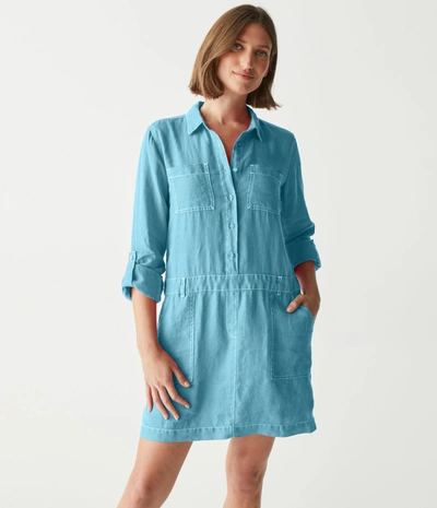 knee length dresses for ladies Cira Linen Dress – Gorsuch main image 1